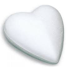 Hungarocell szív - kb. 11 cm