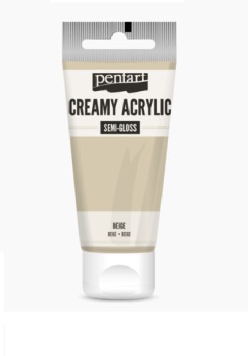 Krémes akrilfesték selyemfényű 60 ml - beige