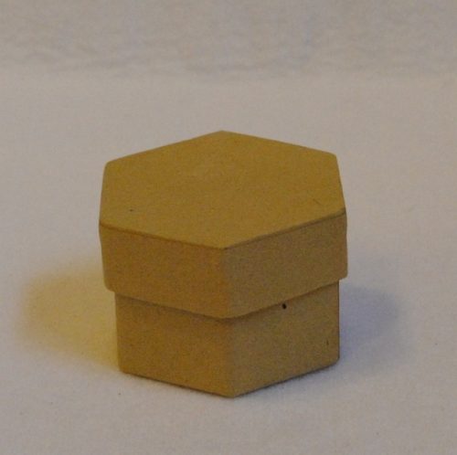 Papírdoboz mini hatszög 6*3,5 cm