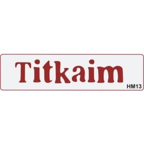 Sablon - Titkaim HM13 1*200*50 mm