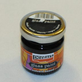 Oldószeres üvegfesték 30 ml - fekete