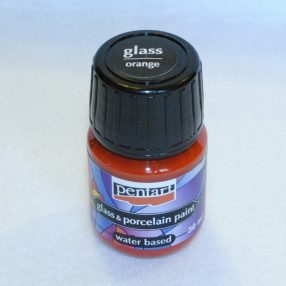   Vízbázisú üveg- és porcelánfesték 30 ml - narancssárga