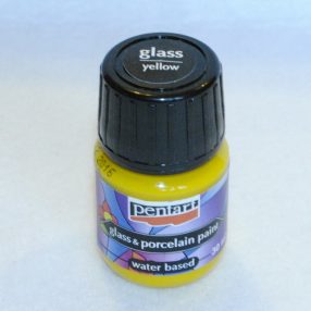   Vízbázisú üveg- és porcelánfesték 30 ml - citromsárga