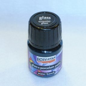   Vízbázisú üveg- és porcelánfesték 30 ml - türkizzöld