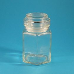 Hexagon hatszögletű üveg 200 ml