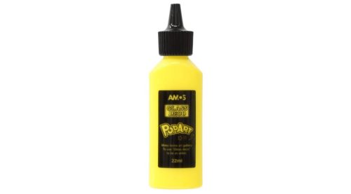 Amos üvegmatrica festék 22 ml - sárga telt szín