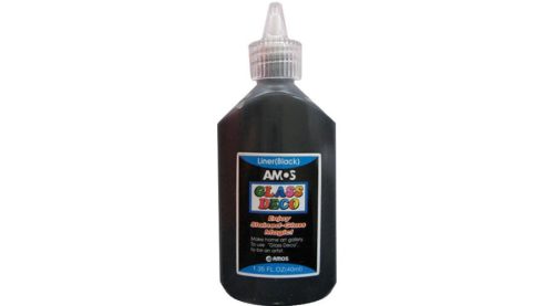 Amos üvegmatrica festék kontúr 40 ml - fekete