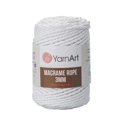 Macrame Rope 3 mm - 751 fehér