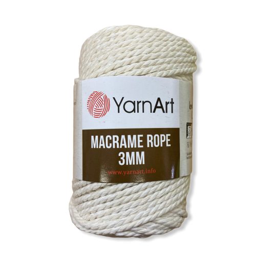 Macrame Rope 3 mm - 752 krém