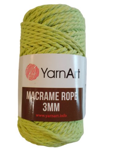 Macrame rope 3 mm - 755 pisztácia zöld