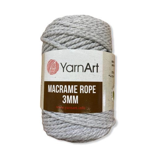 Macrame Rope 3 mm - 756 szürke