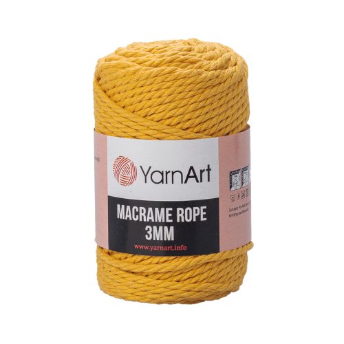 Macrame Rope 3 mm - 764 sárga