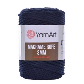 Macrame rope 3 mm - 784 sötétkék