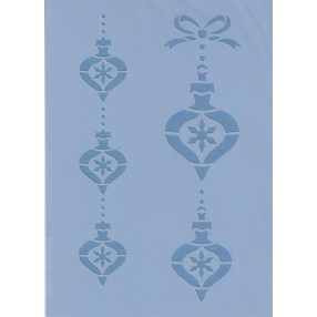 Sablon - Karácsonyi sordísz (kb. 20*14,5 cm)