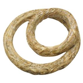 Szalma koszorú - 20 cm
