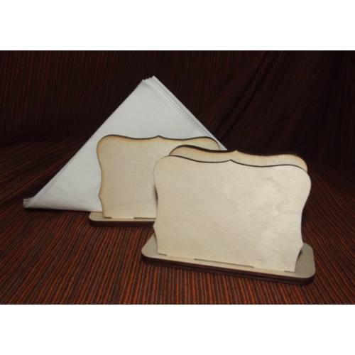 Szalvéta tartó 12*7,5*5,2 cm 6 mm falapból